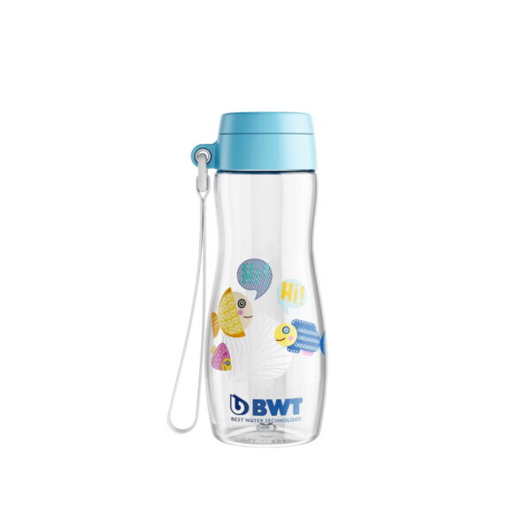 BWT bērnu ūdens pudele fish 375ml zila